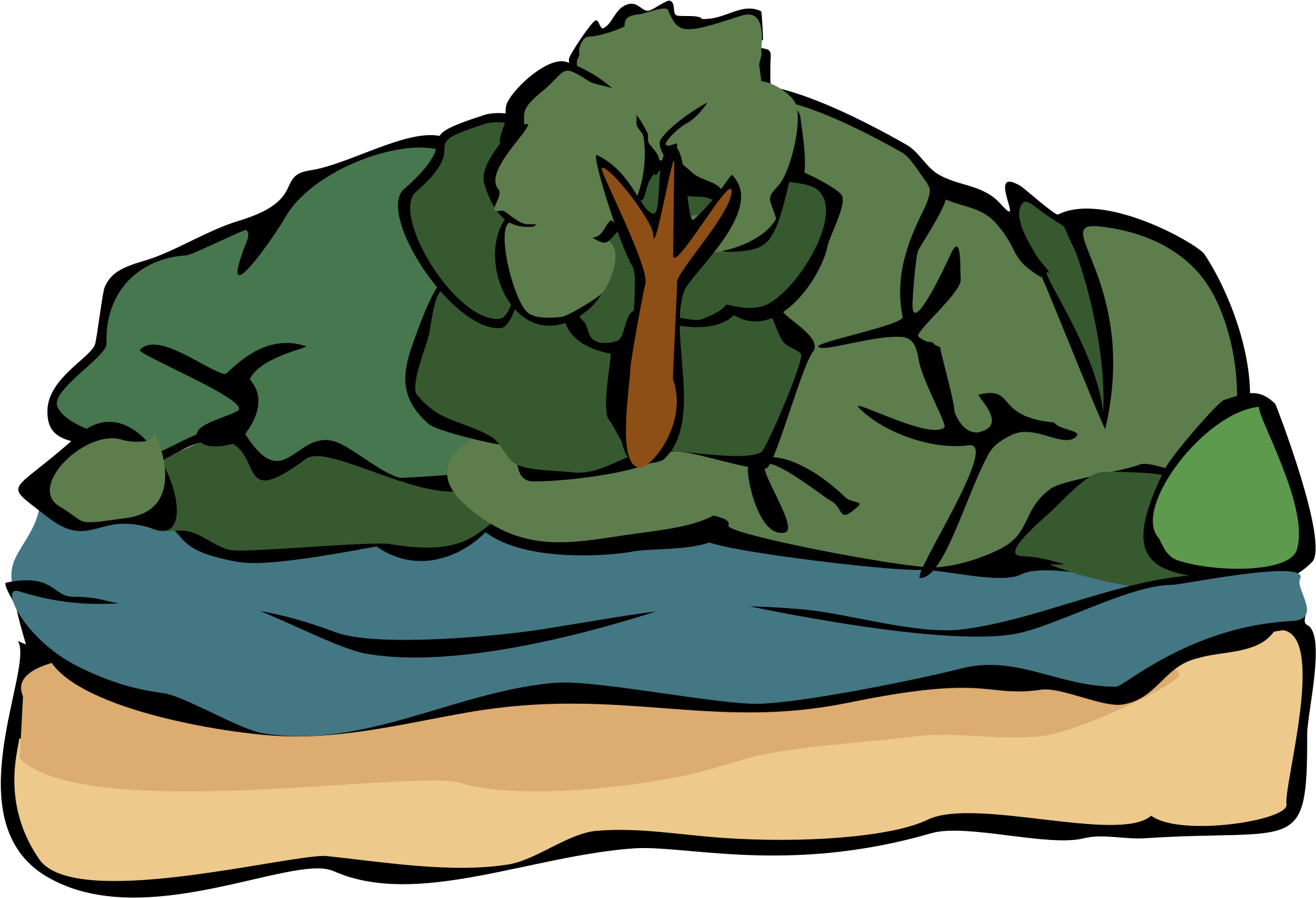 River Png Clipart - Clip Art (2400x1621), Png Download