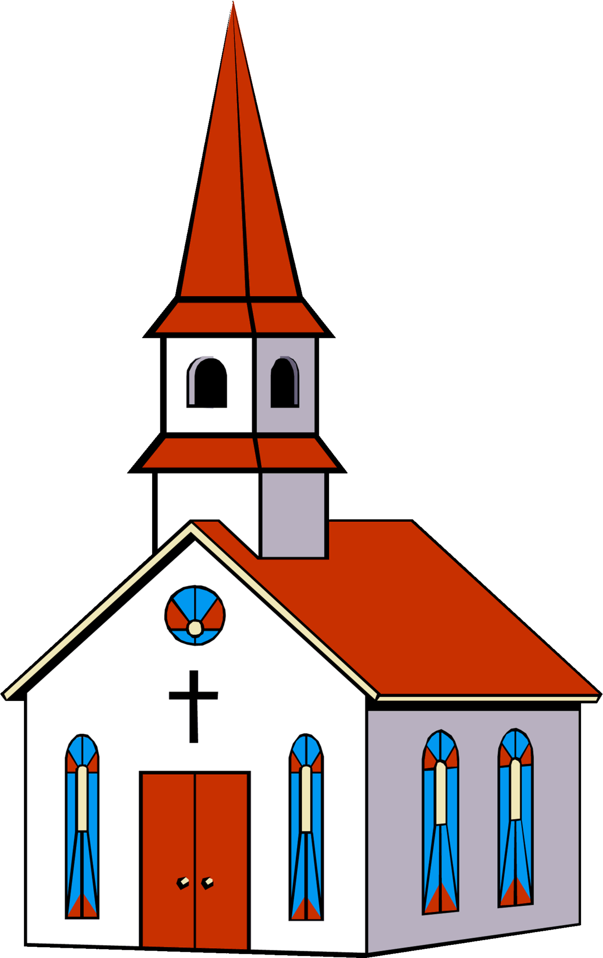 Church Png Picture - Clipart Of Church (1233x1960), Png Download