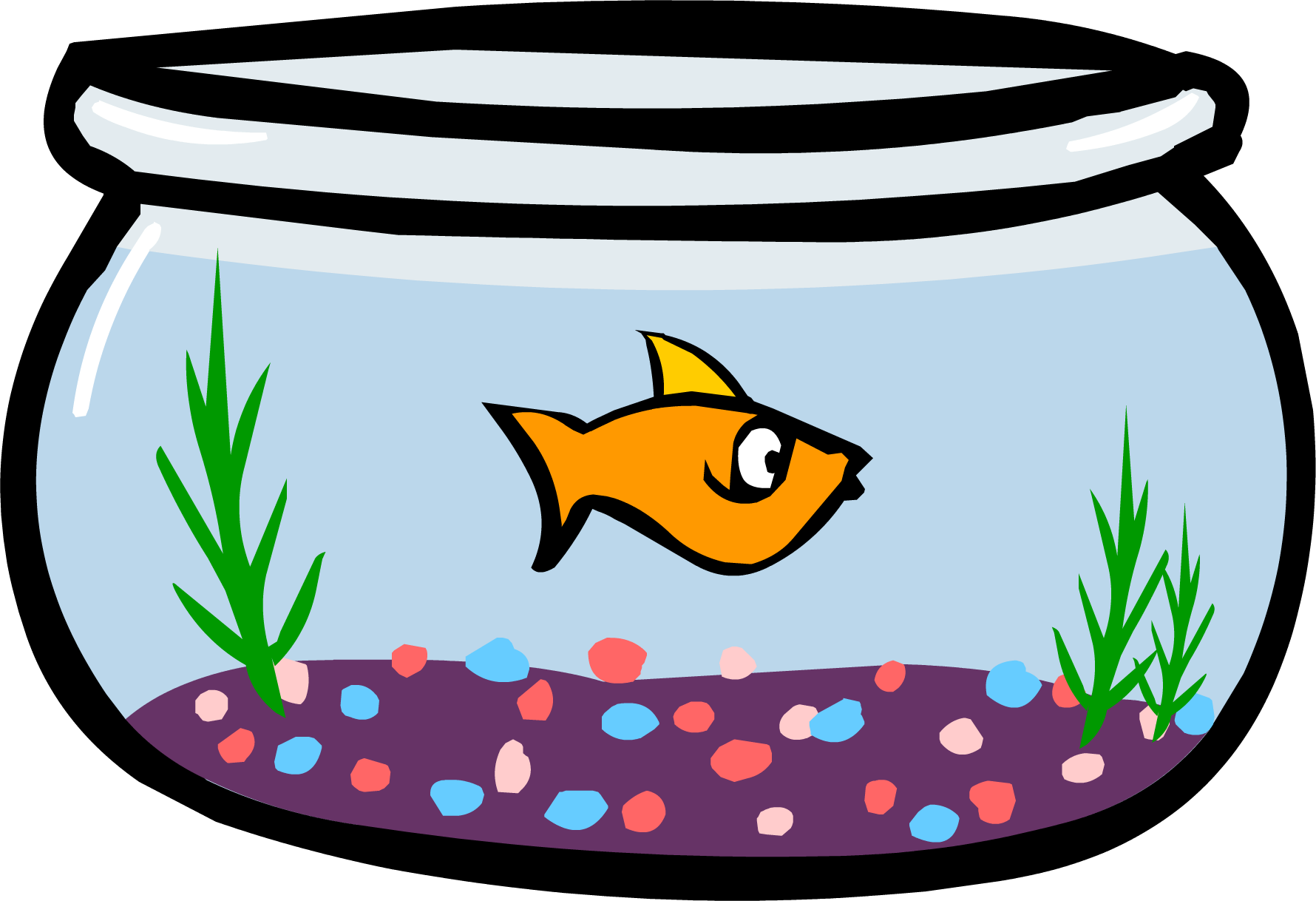 Png - Fish In A Bowl Png (1780x1218), Png Download