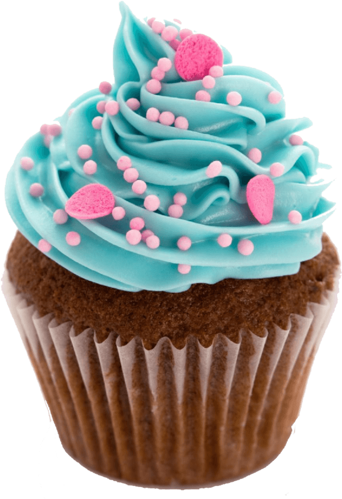 Cupcake Blue - Cupcake Jpg (792x1009), Png Download