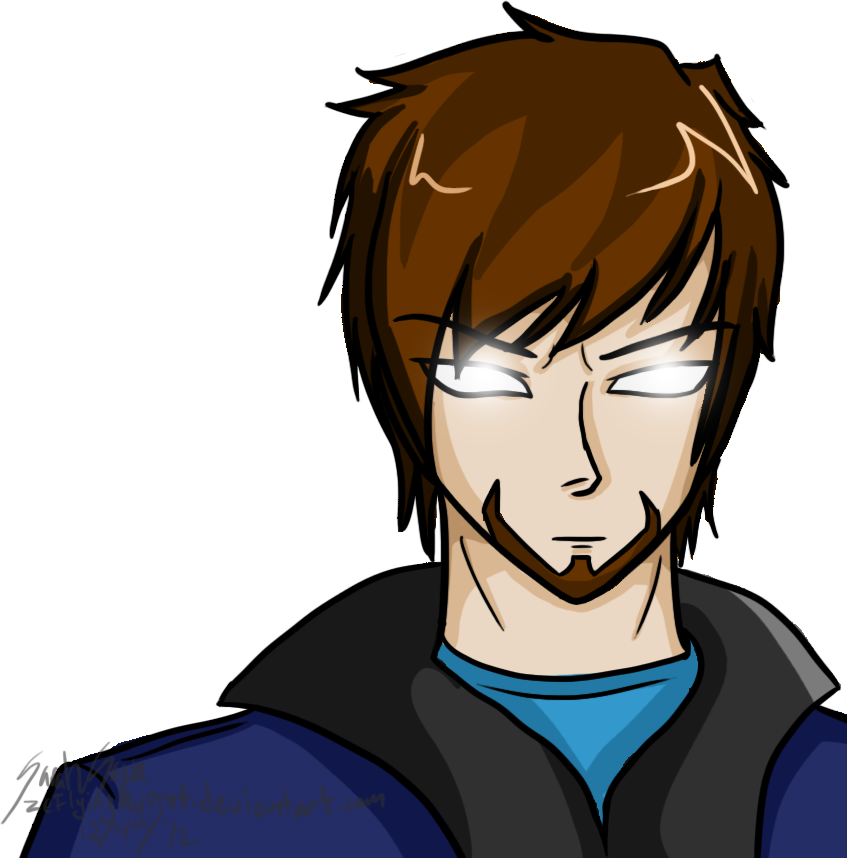 Last Herobrine Drawing - Herobrine Drawing (847x858), Png Download