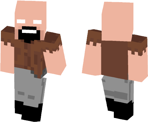 Male Minecraft Skins - Notch Minecraft Skin (584x497), Png Download