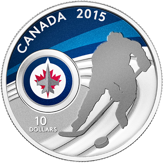 Fine Silver Coin - Winnipeg Jets New Logo 2011 (570x570), Png Download
