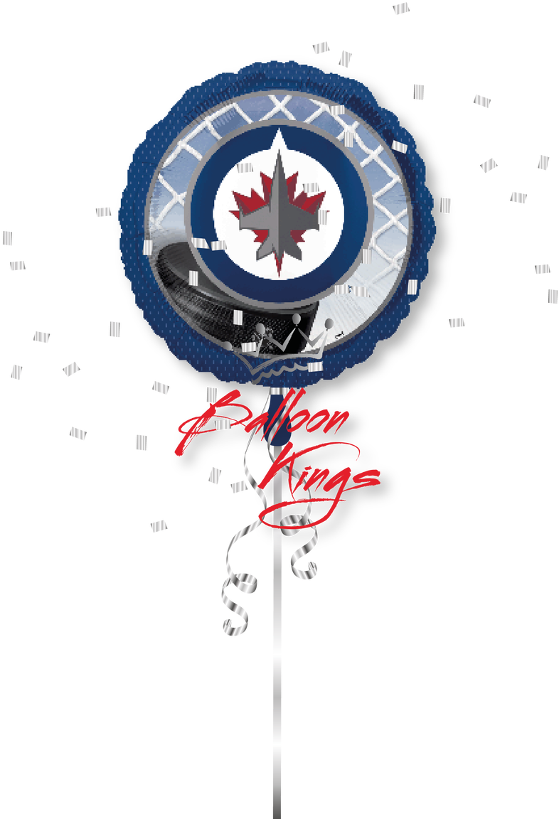 Winnipeg Jets - Anagram International Winnipeg Jets Foil Flat Party (1068x1280), Png Download