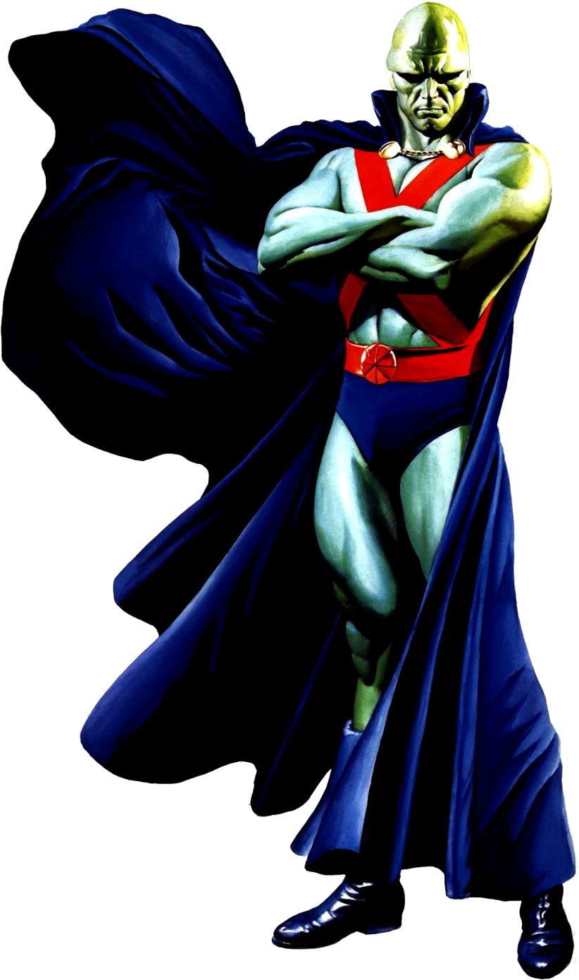 Martian Manhunter Post-crisis Dc Comics - Martian Manhunter Alex Ross (900x1406), Png Download