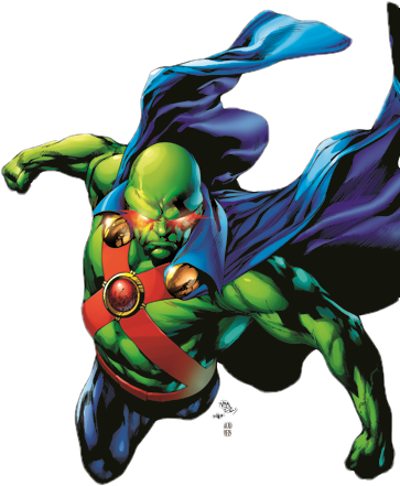 Martian Manhunter - Martian Manhunter Dc (371x576), Png Download