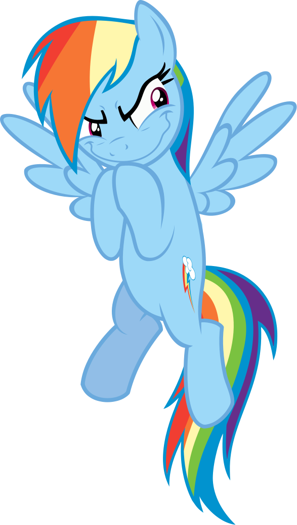 Evil Grinch Png - Evil Mlp Rainbow Dash (587x1036), Png Download