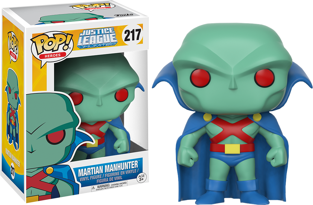 Justice - Martian Manhunter Funko (1059x692), Png Download