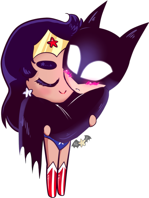 Dweeb Extraordinaire - Wonder Woman And Batman Baby (500x662), Png Download
