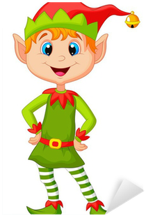Cute And Happy Looking Christmas Elf Sticker • Pixers® - Christmas Elves (400x400), Png Download
