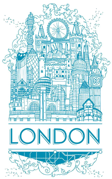 Big Ben Poster London Art Illustration - London (564x798), Png Download