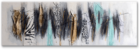 Sale Beautiful, Heavily Textured, Mixed Media Art Featuring - Modern Art (480x480), Png Download
