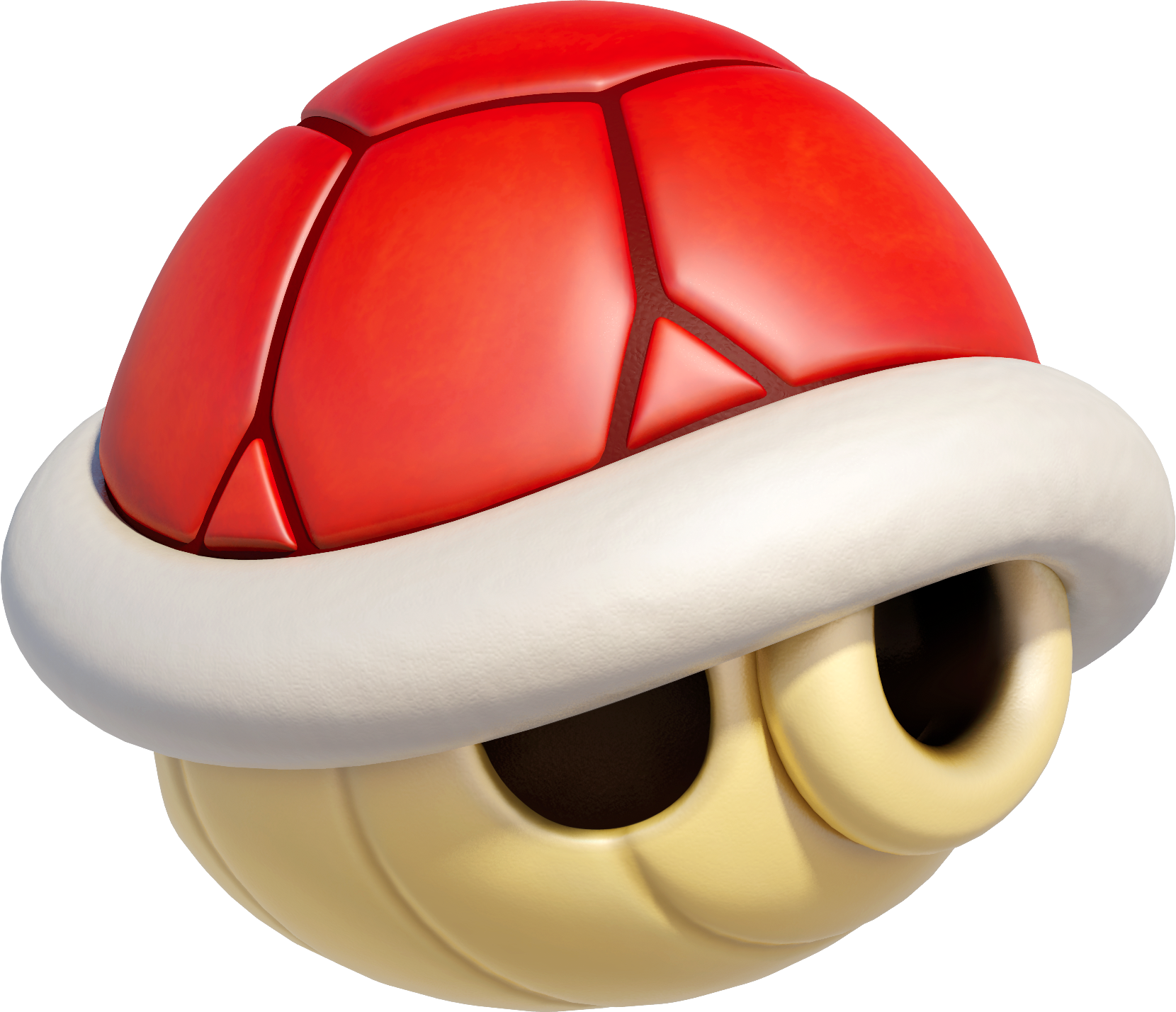 Red Shell - Caparazon Verde Mario Kart (1660x1428), Png Download