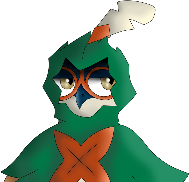 Decidueye By Maveh - Decidueye Profile (1024x768), Png Download