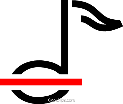 Nota Musical Libres De Derechos Ilustraciones De Vectores (480x408), Png Download