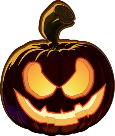 Pumpkin Halloween Emoji Sticker - Sticker (380x450), Png Download