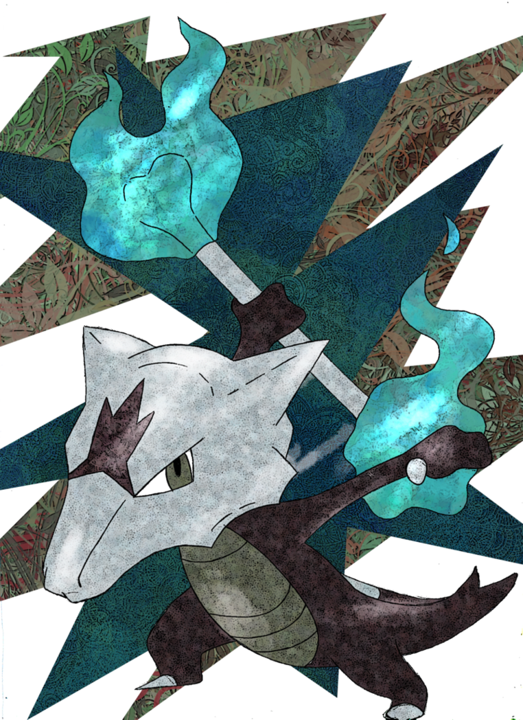 Alolan Marowak - Fondo De Pantalla Marowak Alola (762x1048), Png Download