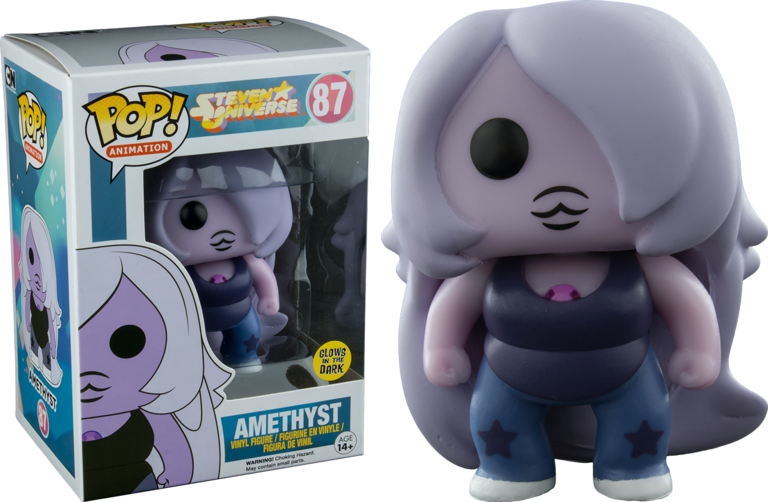 Amethyst Glow In The Dark Pop Vinyl Figure - Amethyst Glow In The Dark Pop Figure (768x502), Png Download