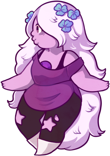 ✿ Happy Flower Amethyst ✿ Amethyst Su - Amethyst Steven Universe (417x563), Png Download