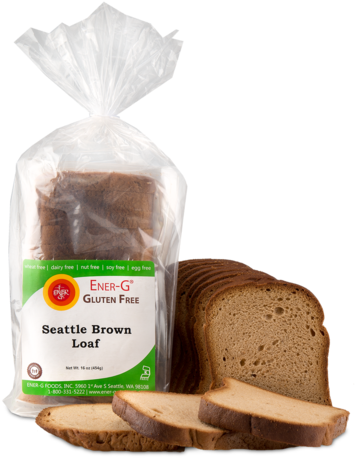 Ener-g Seattle Brown Loaf - Ener-g - Gluten-free Bread High Fiber Loaf - 16 Oz. (398x480), Png Download