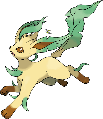 Free Icons Png - Leafeon Jpg (428x495), Png Download
