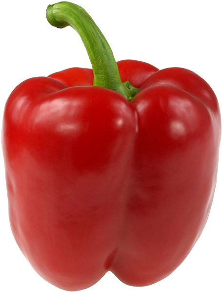 1 Egg Bell Peppers - Red Bell Pepper (600x600), Png Download