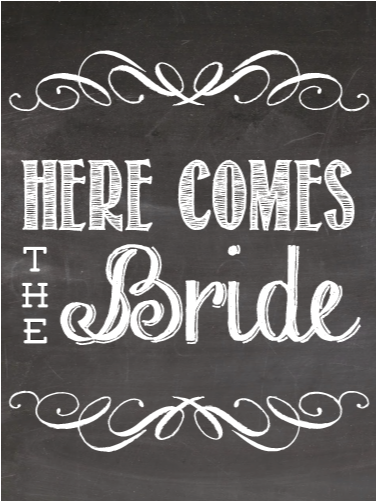 Image Black And White - Here Comes The Bride Clipart (740x500), Png Download