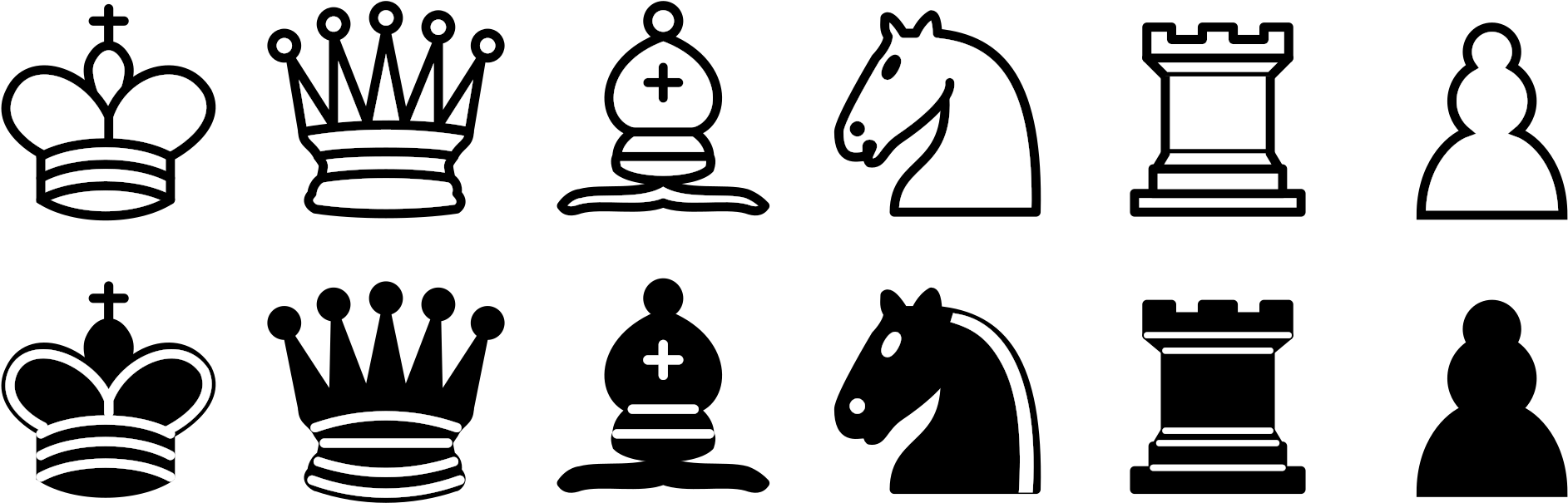 Clipart Royalty Free Pieces Image Wallpapers Wallpaper - Chess Pieces Png (2000x667), Png Download
