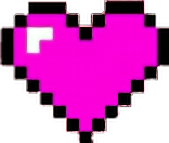 Corazones Corazon Heart Hearts Pixeles Minecraft Maincr - 8 Bit Heart Png (712x600), Png Download