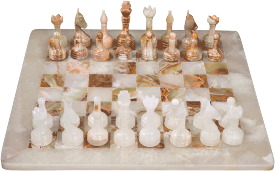 Multi Onyx (black) Chess Set, By Marble Products International (1000x645), Png Download