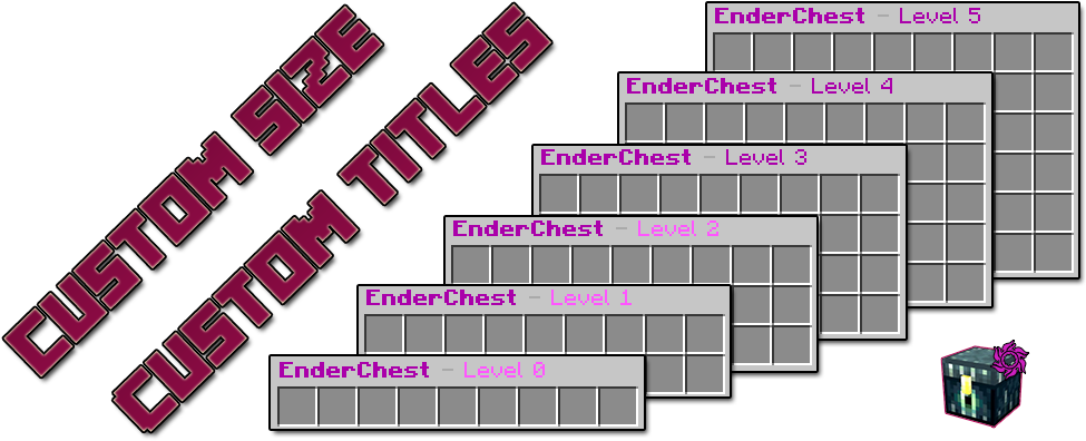 »enderchest Slots - Enderchest Powiększony (1024x402), Png Download