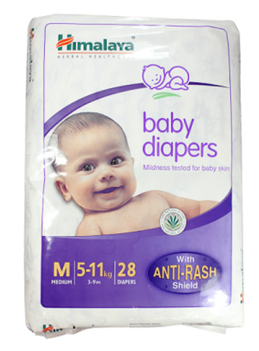 Himalaya Baby Diapers Medium 28 Pieces - Himalaya Baby Diapers Medium 2s (500x500), Png Download