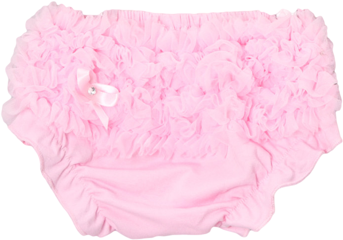 Pink Ruffle Diaper Cover - Clothing (1000x600), Png Download
