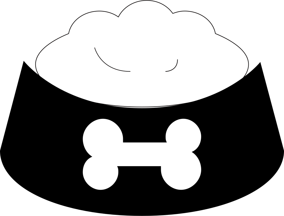 Dog Bowl - - Dog Bowl Svg (980x745), Png Download