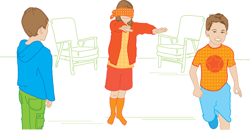 Blinds Clipart Blindfold Game - Toddler (950x493), Png Download