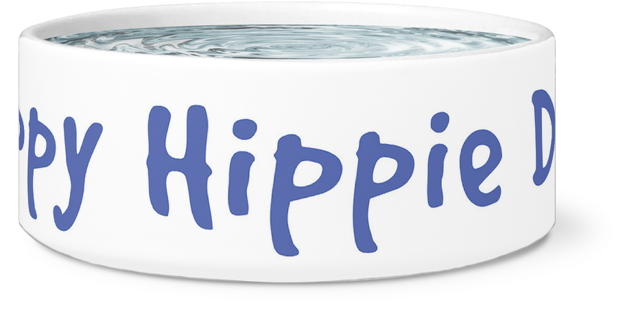 Happy Hippie Dog Ceramic Dog Bowl - I'm The Top Dog Novelty Dog Bowl, For Puppies And Adults (1024x1024), Png Download
