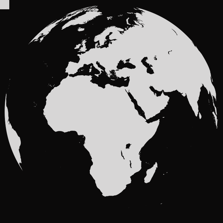 Mundo Blanco Y Negro (720x720), Png Download
