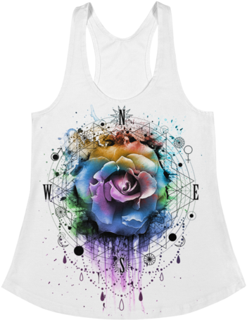 Sacred Rose Women's Racerback Tank - Woman (480x480), Png Download
