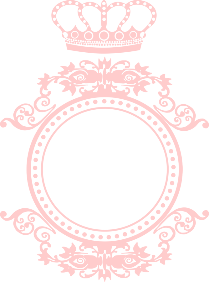 Itens Para Decorar - Moldura Arabesco Rosa Png (668x900), Png Download
