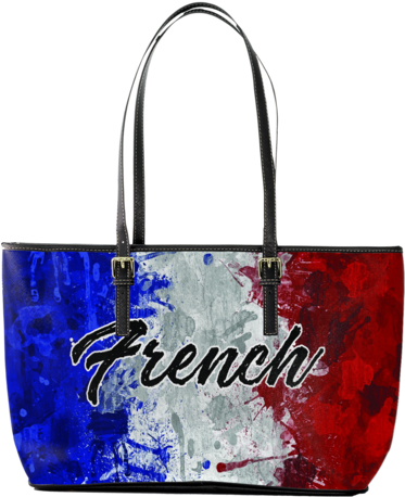 France Flag Large Leather Tote - Vrijheid Gelijkheid Broederschap Maarten Van Den Heuvel (372x480), Png Download