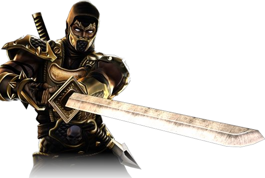 Mortal Kombat Scorpion Png Picture - Scorpion Mortal Kombat Render (531x357), Png Download
