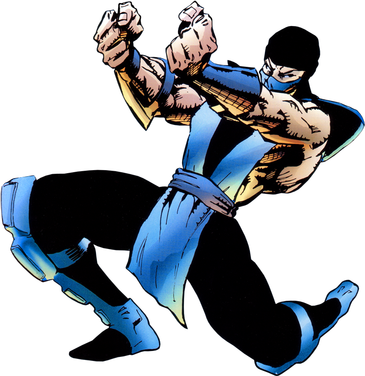 Mortal Kombat Cartoon Sub Zero (777x800), Png Download