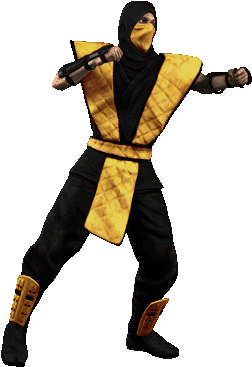 Mortal Kombat - Mortal Kombat Scorpion Punch (392x449), Png Download