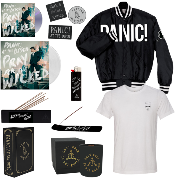 Panic At The Disco Insence Book Stash Box Candle All - Panic At The Disco Pray For The Wicked Tour Merch Table (600x600), Png Download