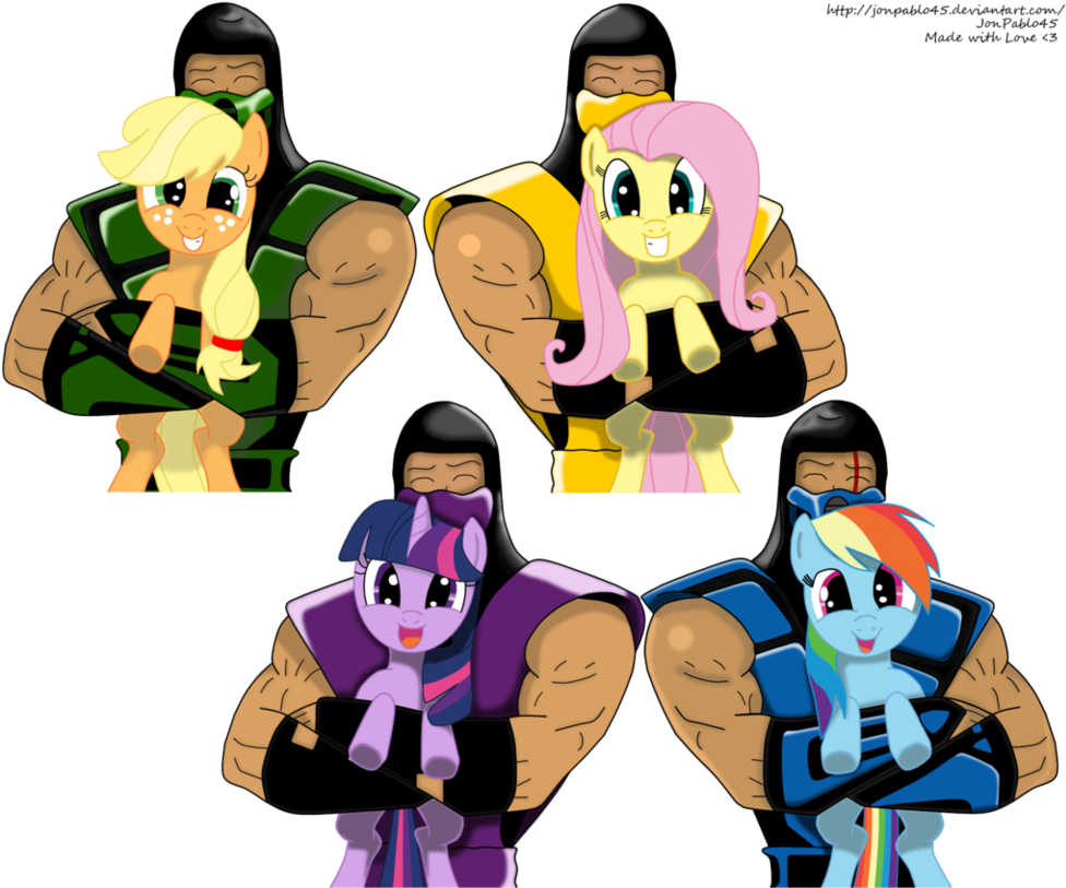 Applejack Artist Jonpablo Atrist Jonpablo Crossover - Mortal Kombat My Little Pony (983x812), Png Download