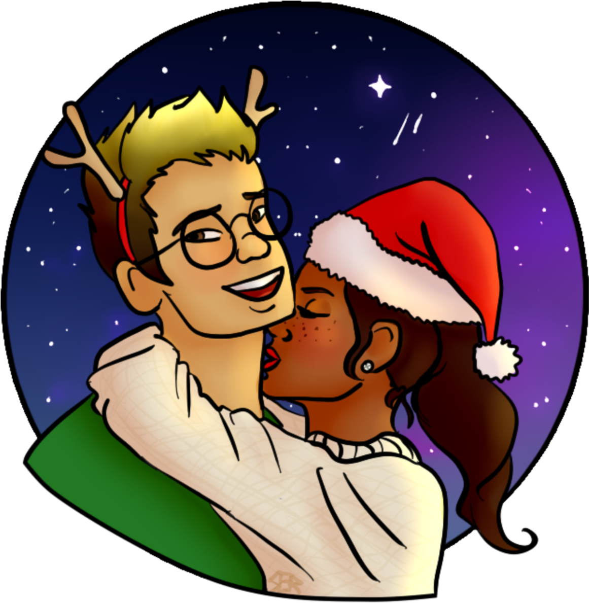 Merry Christmas And Happy Holidays All I've Been Very - Cartoon (1280x1400), Png Download