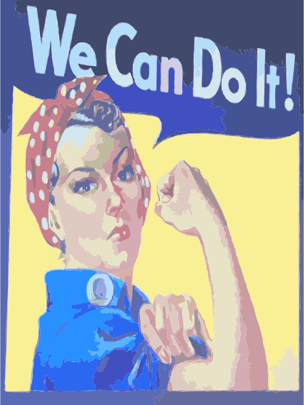 Rosie The Riveter (600x800), Png Download