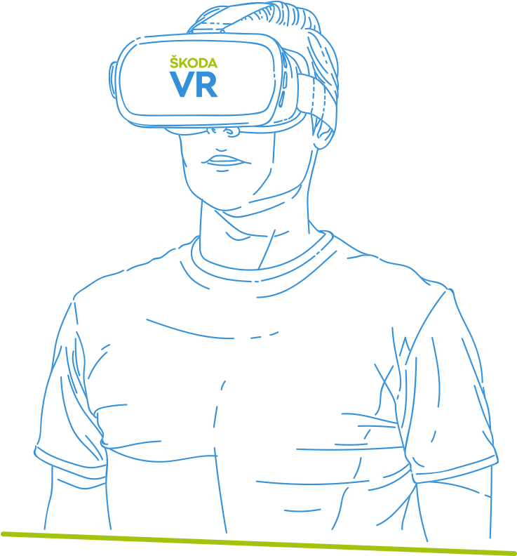 Virtual Reality Is The Future Of Showrooms - Drawing (800x800), Png Download