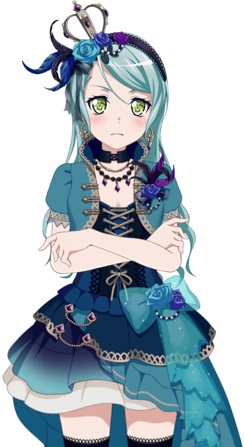 Blue Roses In Harmony Live2d Model - Live2d (680x940), Png Download