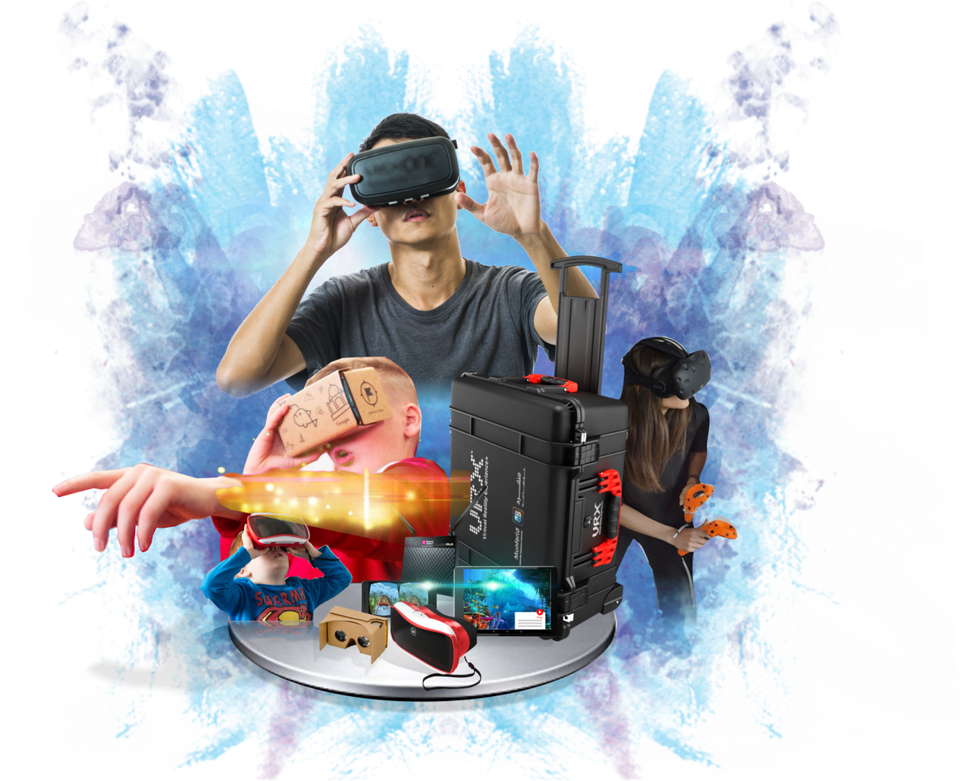 00 Mb Type - Aduro Vr 1000 Virtual Reality Glasses (1387x1125), Png Download